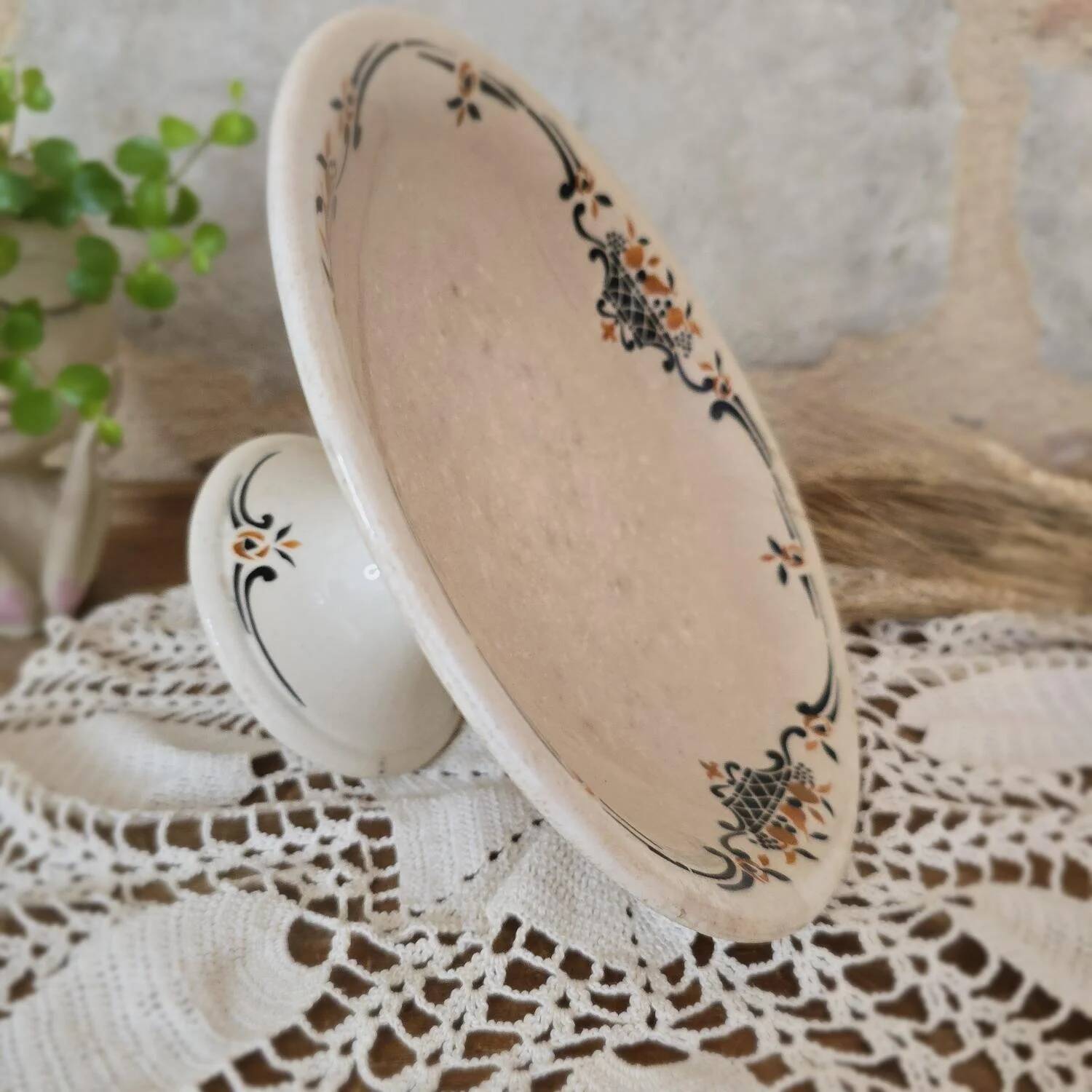 Compotier Art Déco, Modèle Trinité