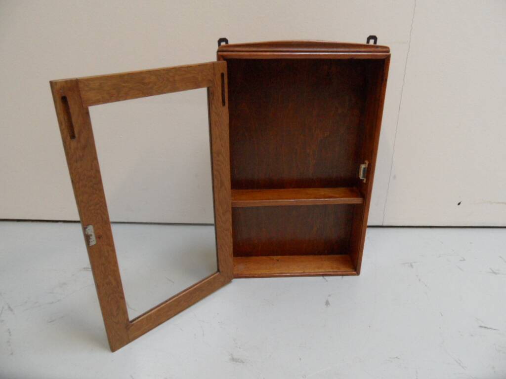 Vintage hanging display cabinet