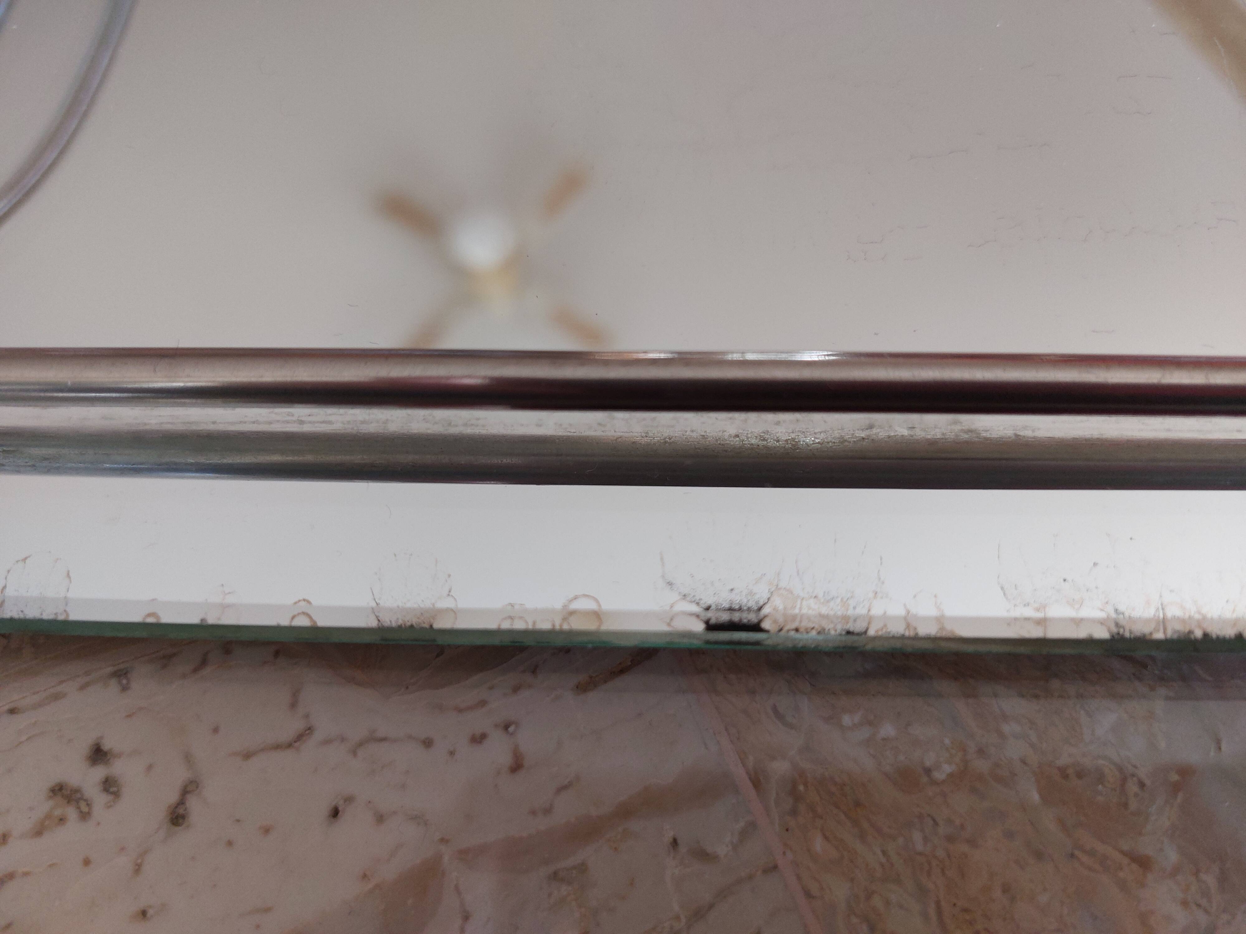 Plateau ancien miroir et chrome époque Art Déco 1930