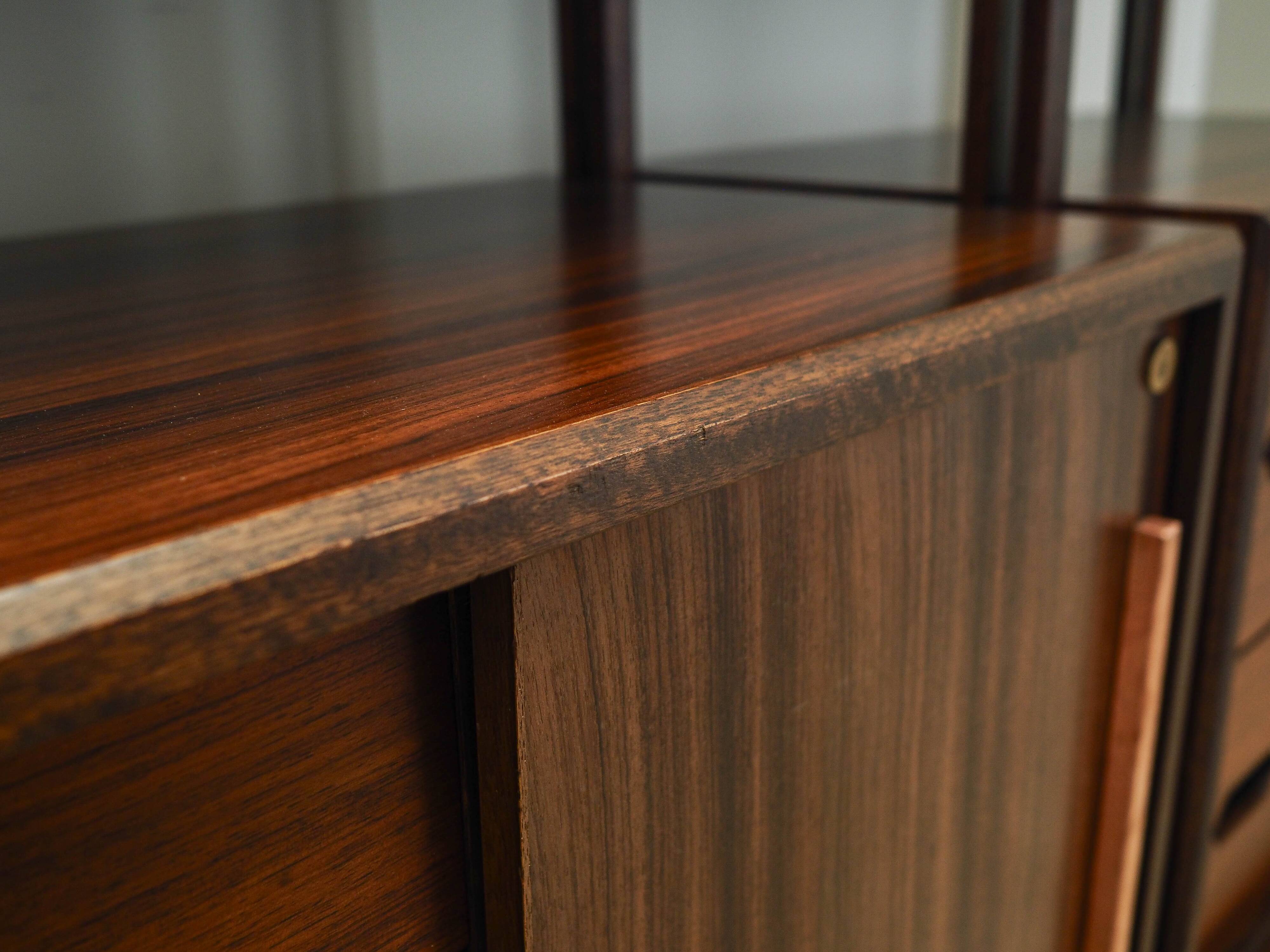 Rosewood modular shelving unit, Italian design, 1960s, production: Italy