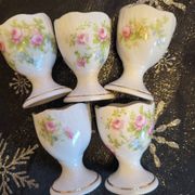 Lot 5 coquetiers porcelaine vintage