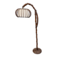 Rattan floor lamp