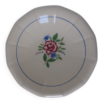 Vintage Digoin Sarreguemines plate with a round rim 200236