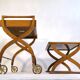 Beautiful pair of vintage teak tables – Serving table - Benoit-Guyot Lyon
