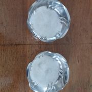 Paire de coupelles Art déco en métal argenté
