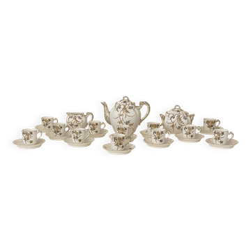 Coffee service Limoges Léon Sazerat 19th century - 12 cups