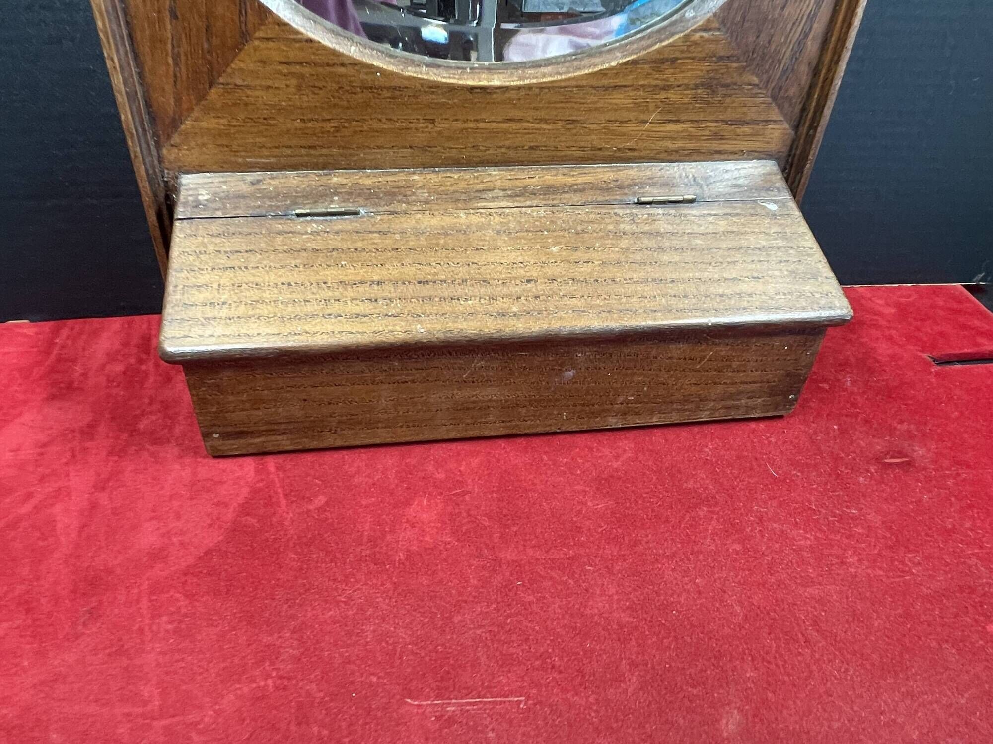 Barber mirror natural wood to hang