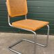Lot de 4 chaises Cesca modèle b32 en chrome fabriqué en italie par Marcel Breuer