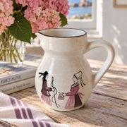 Ceramic pitcher from Quimper, created by Dominique Villard.
