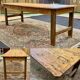 Table de ferme 19ème en sapin et châtaignier