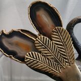 70 vintage mail swan with agate wings