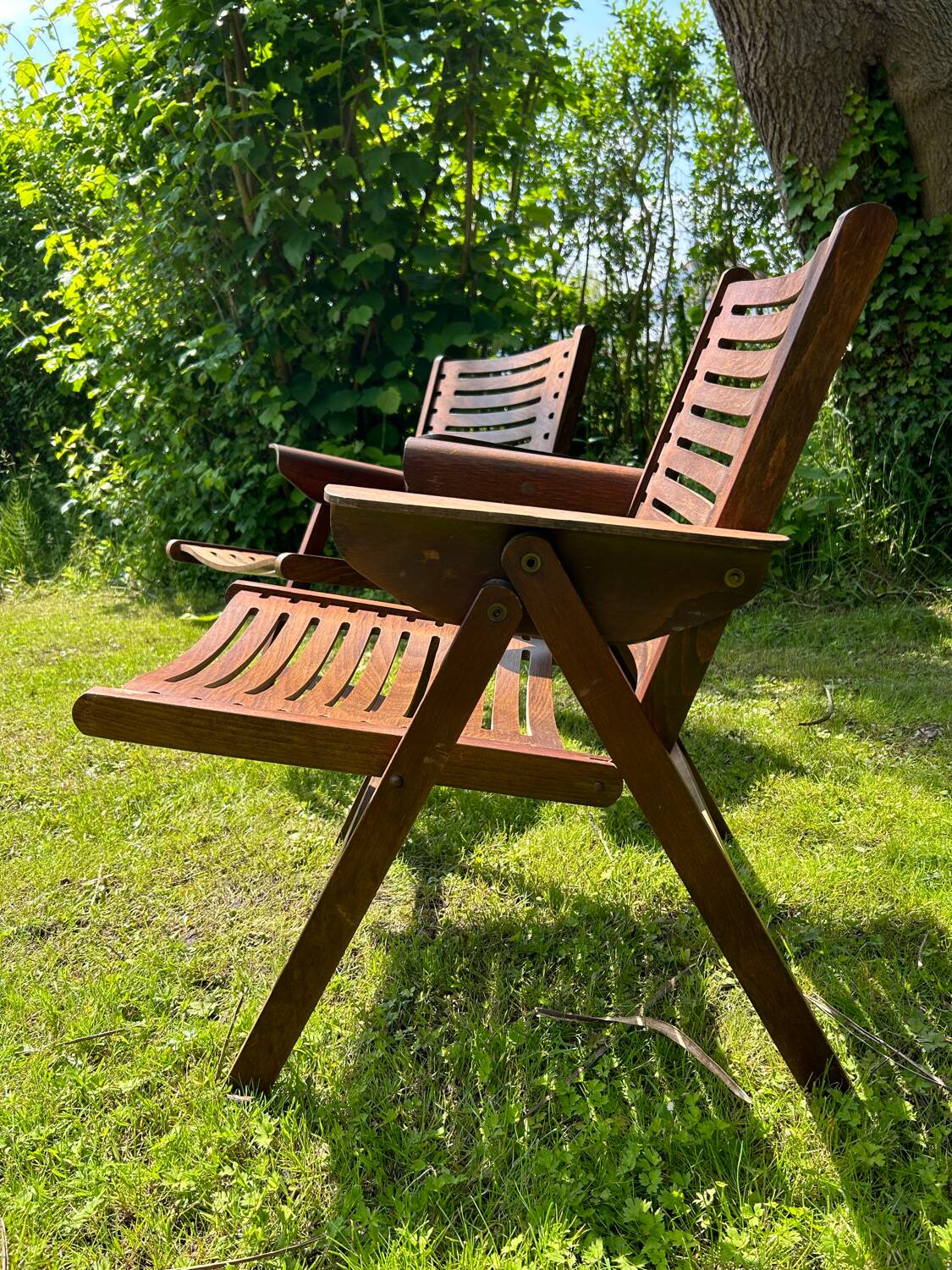 “Rex” folding armchairs by Niko Kralj