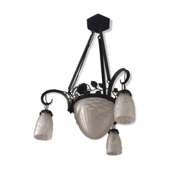 Art deco Schneider chandelier  1930