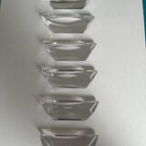 Set of 6 SAINT LOUIS crystal knife holders