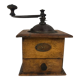 Wood and metal coffee grinder Peugeot Frères circa 1900