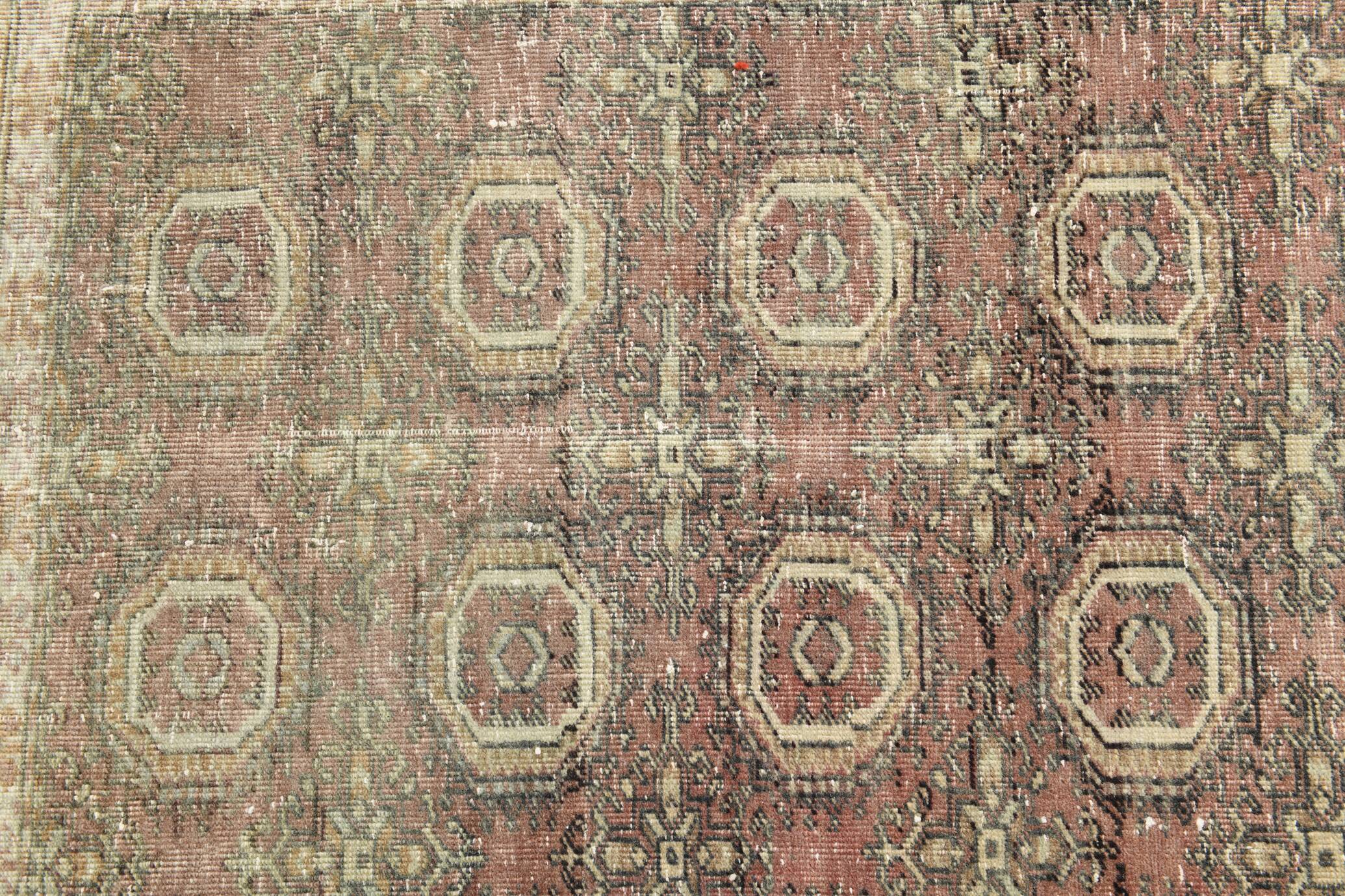 6x10 Dusty Rose & Brown Classic Persian Rug, 178x293Cm