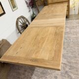 Farmhouse table with central extensions
