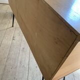 Vintage oak display cabinet bookcase