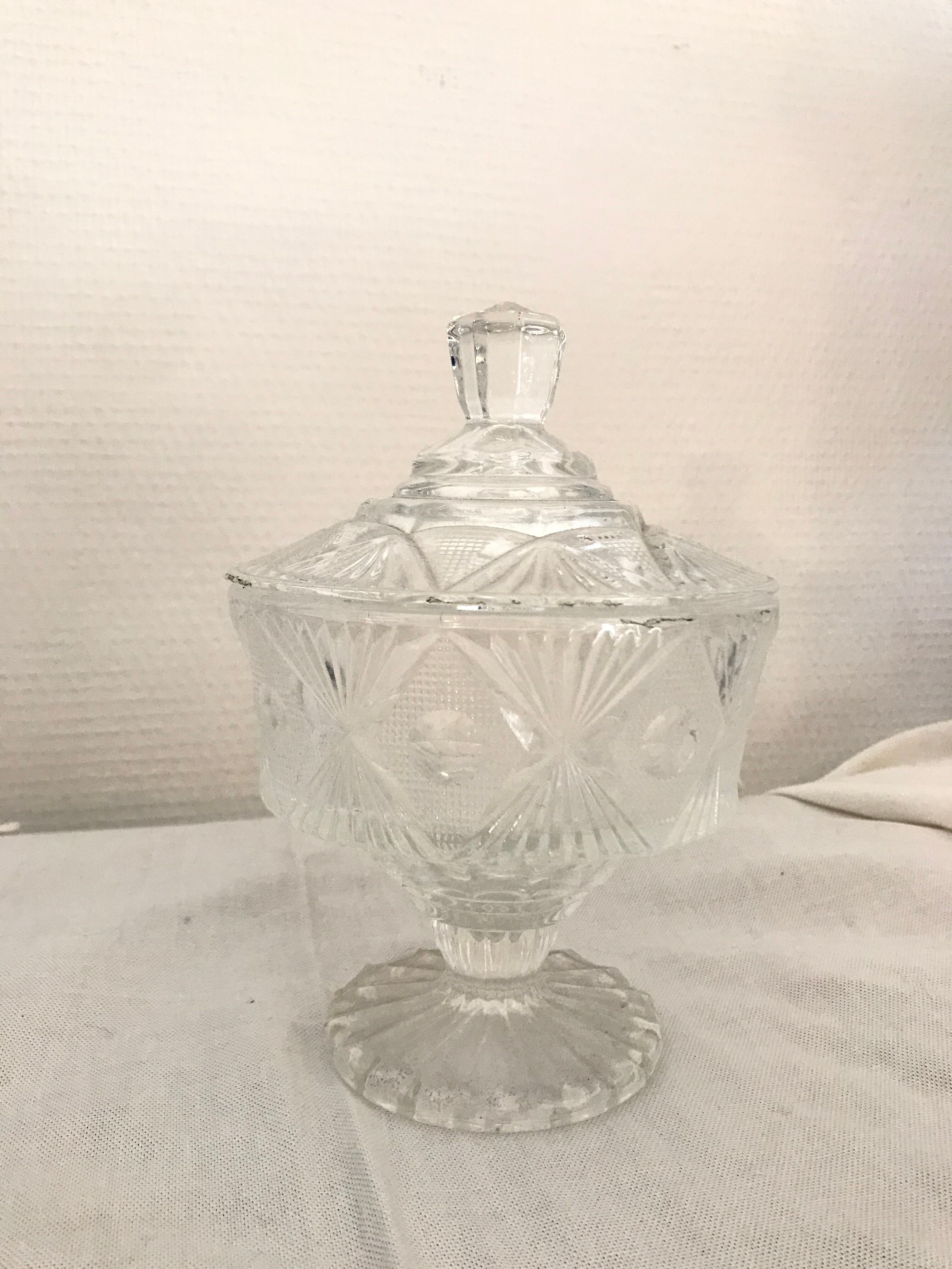 Chiseled glass candy