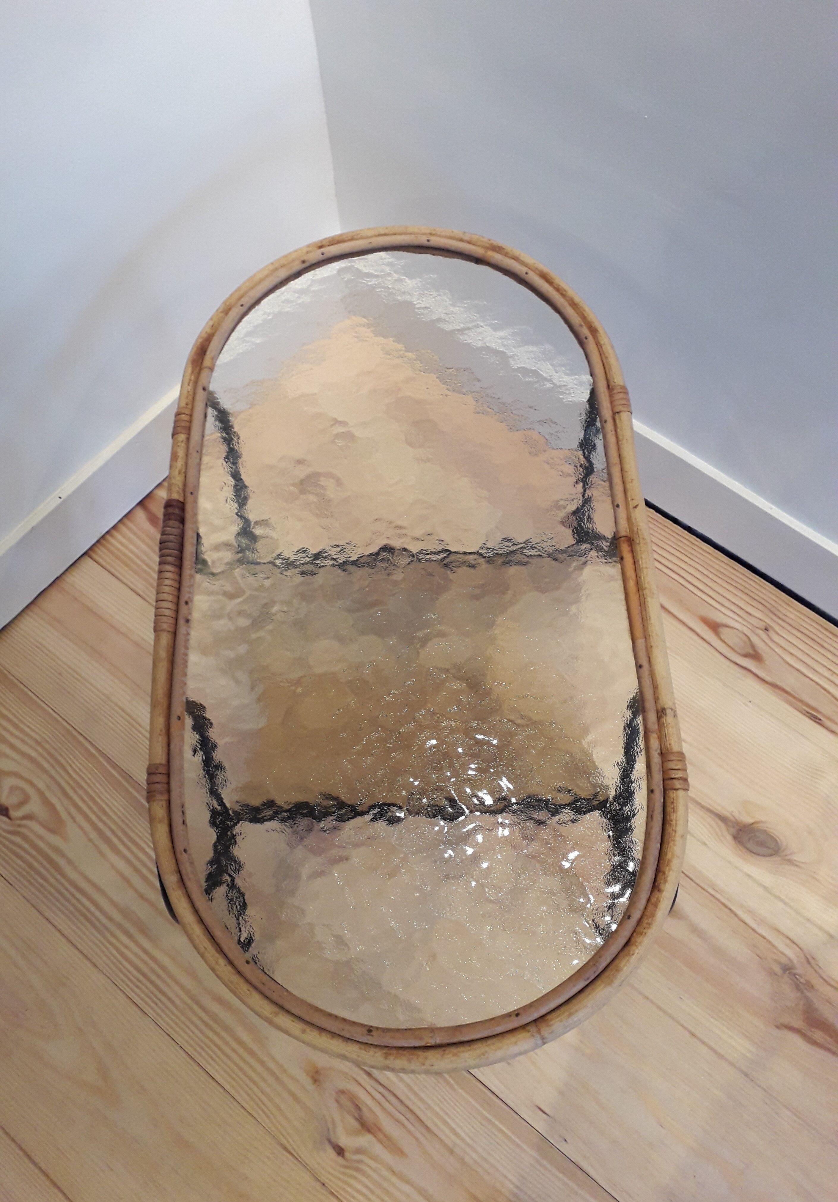 Table basse rotin