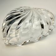 Petite coupelle en cristal forme coquillage – Vide-poche ou porte-bijo