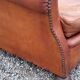 Leather club armchair back mustache from the 30s