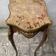 Table rognon Napoleon III de style Louis XV dessus marbre