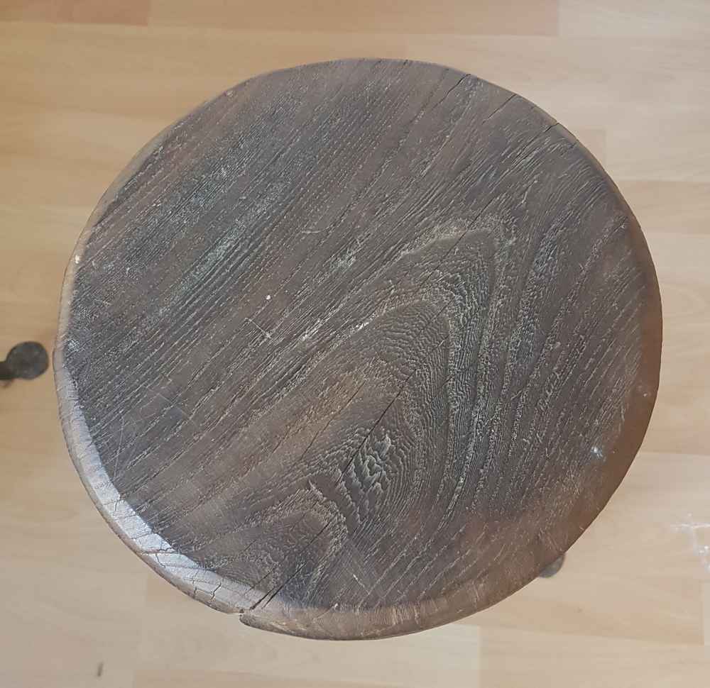 Pair of stools vintage tripods