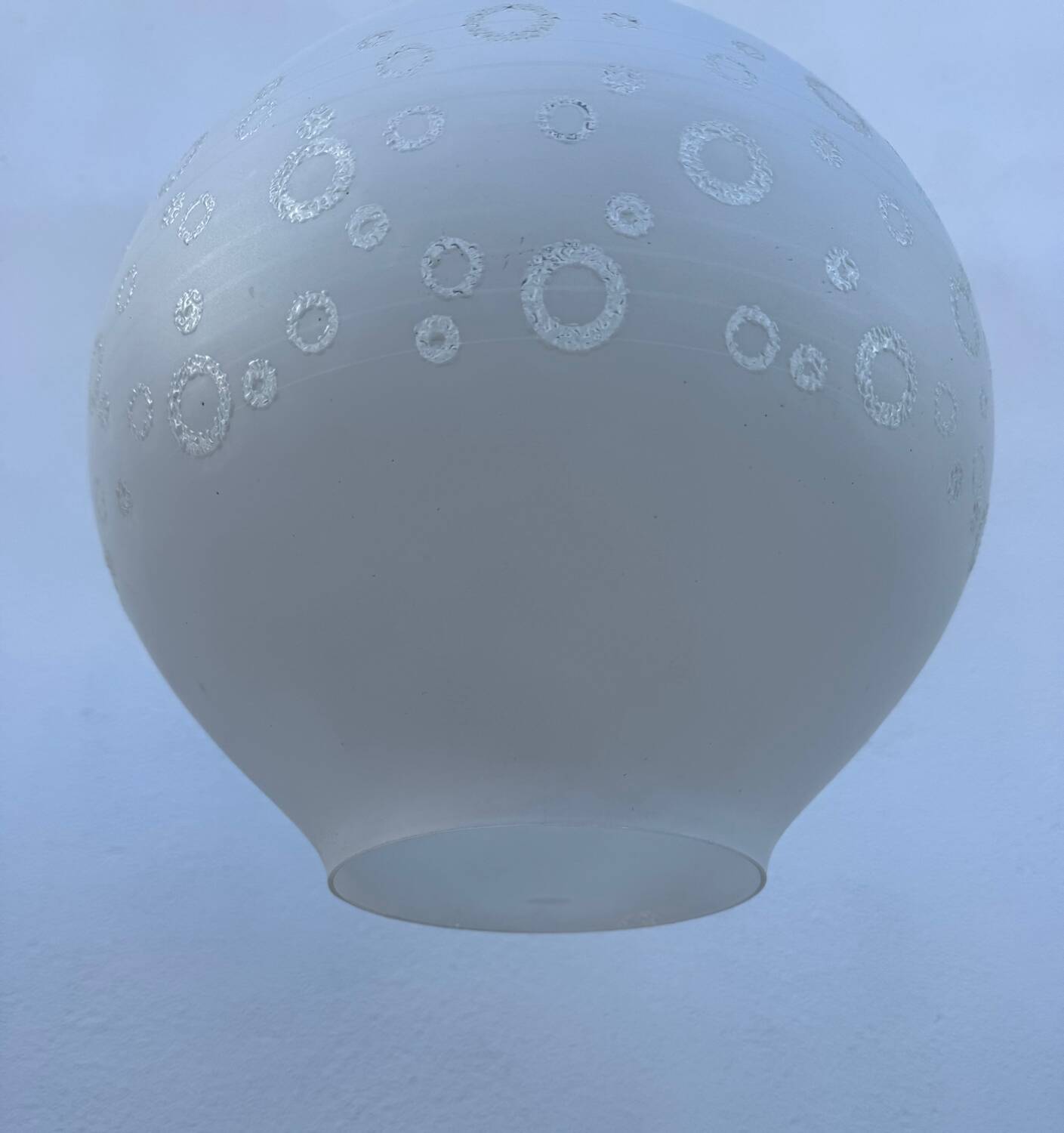 70s bubble glass pendant light
