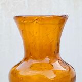 Bubbled glass vase