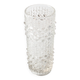 Vintage Pressed Glass Vase: CandleWax Design by František Pečený / 1972