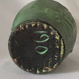 Pichet, vase, céramique verte vintage