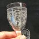 6 old Port stemmed glasses in engraved baccarat crystal