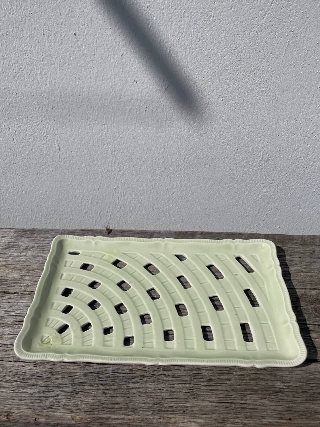 Sarreguemines ceramic braided dish