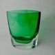 Green sommerso vase by seguros, Murano glass, Italy, 1980