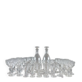 Important service of Baccarat crystal glasses, 43 pieces, 20th century.