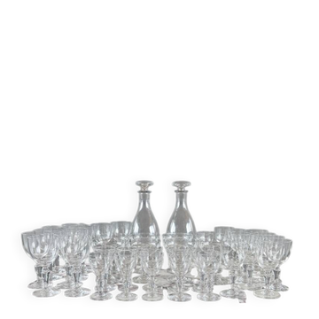 Important service of Baccarat crystal glasses, 43 pieces, 20th century.
