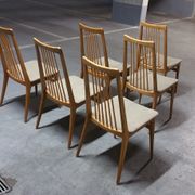 6 chairs Scandinavian years 50 60 Lubke