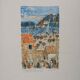 Guy Bardone: Night on the Orange Rooftops, original signed lithograph.