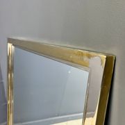 Vintage brass mirror by Belgochrom, 1970s