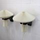 Pair original Le Klint 204 “Mushroom” lamps, designed by Vilhelm Wohlert