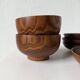 Antique walnut wooden bowls