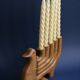 Wooden candle holder - Candelabro Paloma