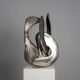 Abstract stainless steel sculpture by Lea Goodman, United Kingdom, 1980s