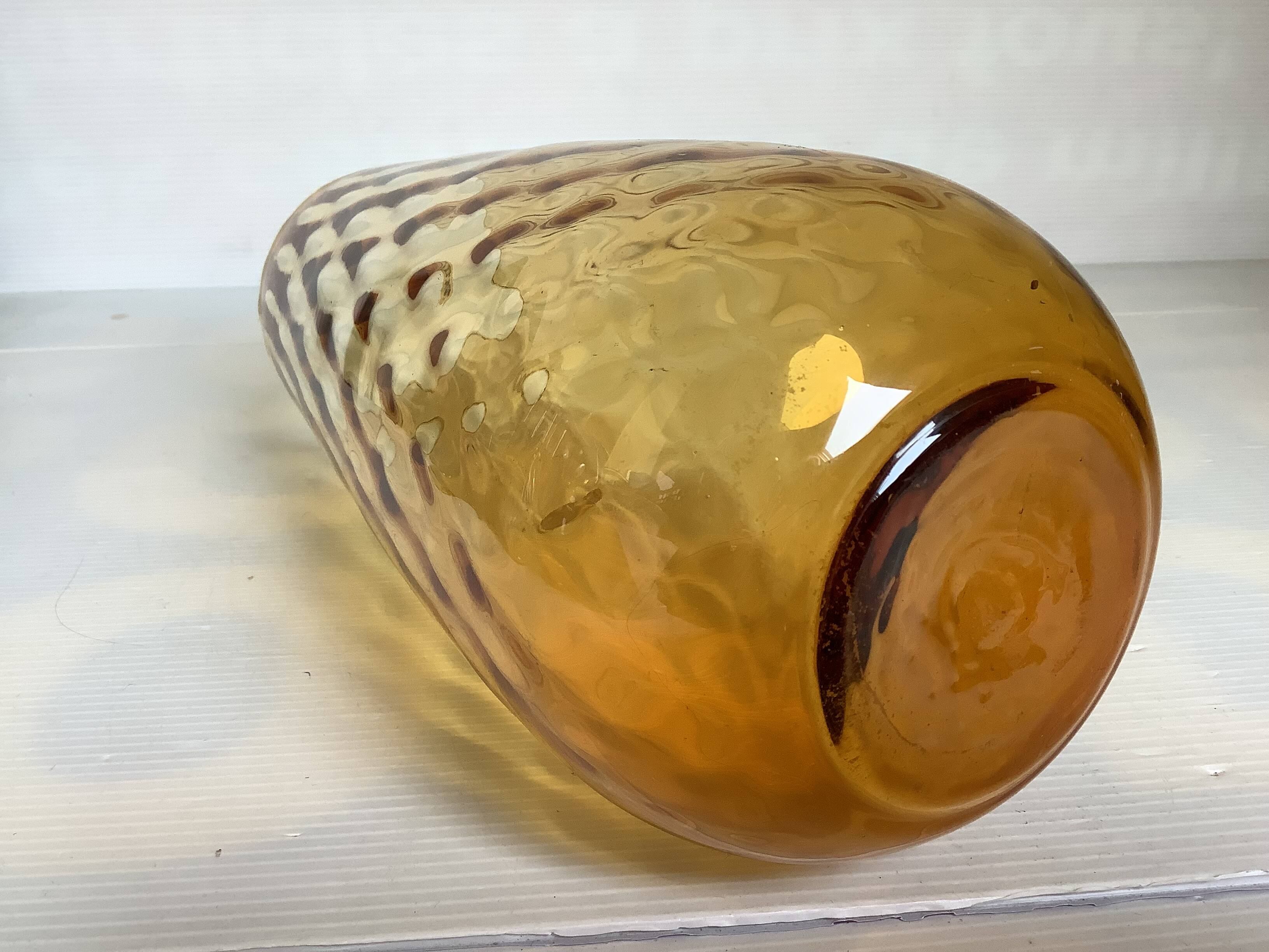 Asymmetrical Empoli vase Made in Italy