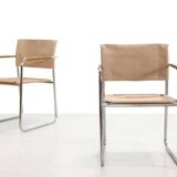 Karin Mobring Amiral chairs in chrome and jute from 1973