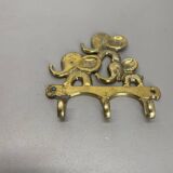 Brass "elephant" hook coat element by walter bosse herta baller, austria 1950s