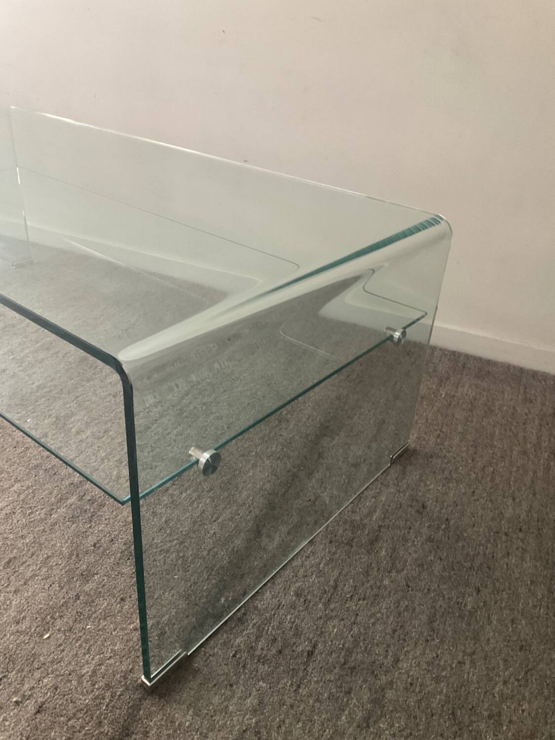 80s Glass Coffee Table