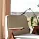 Off-white boucle Scandinavian armchair by Chierowski