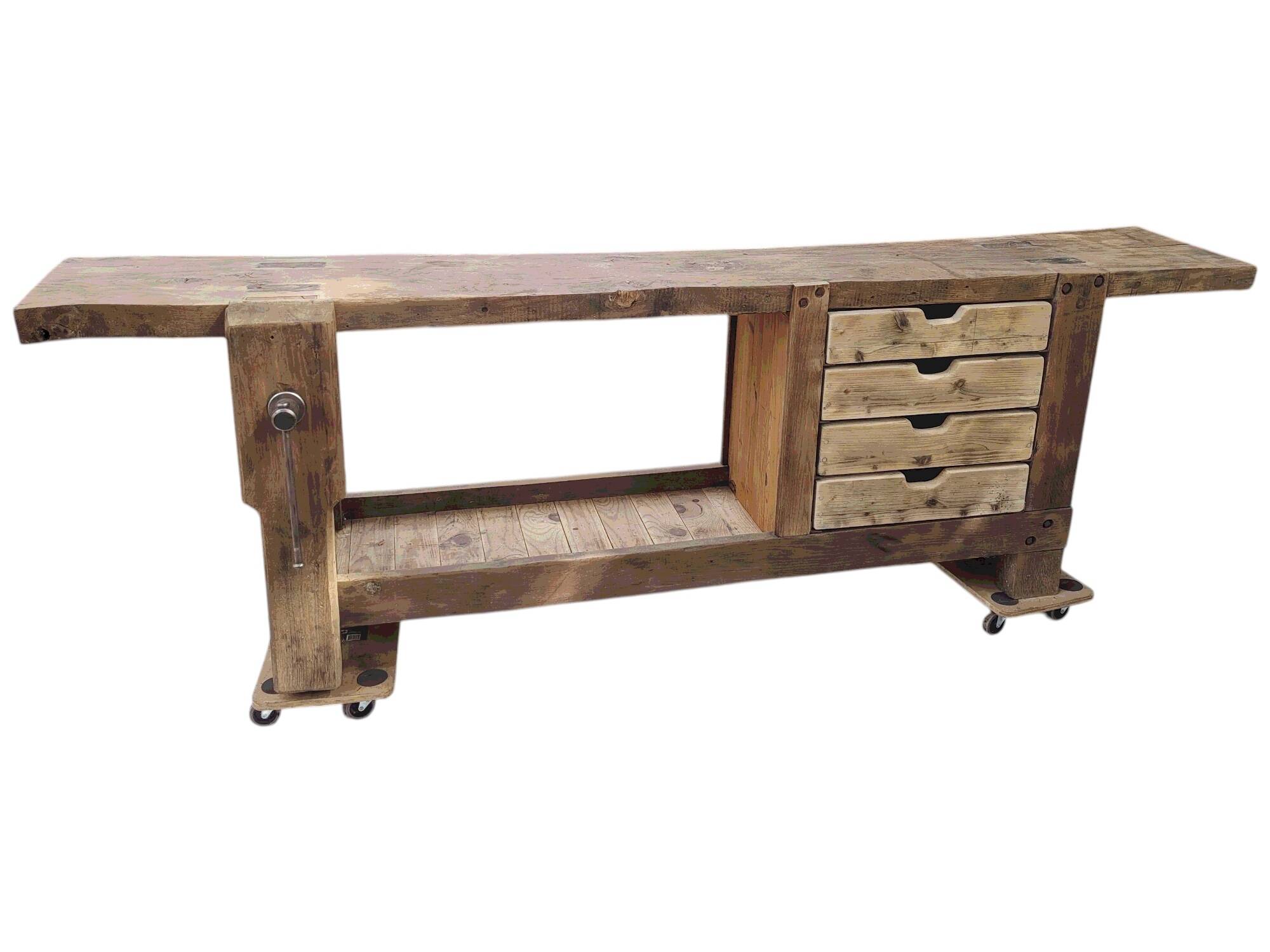 Old carpenter's workbench — industrial/rustic style